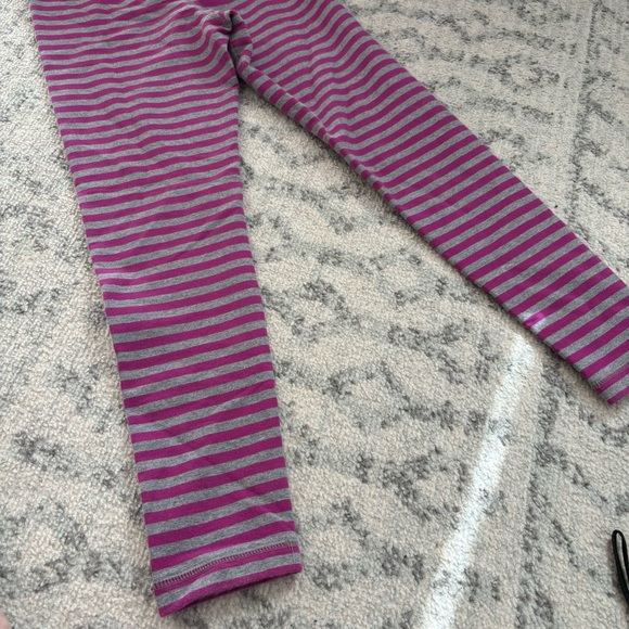 Hanna andersson girls size 10 leggings sweatpants striped heart knees - Picture 7 of 9